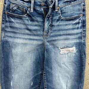 BUCKLE  BLACK women's size 28 stretch distressed jeans